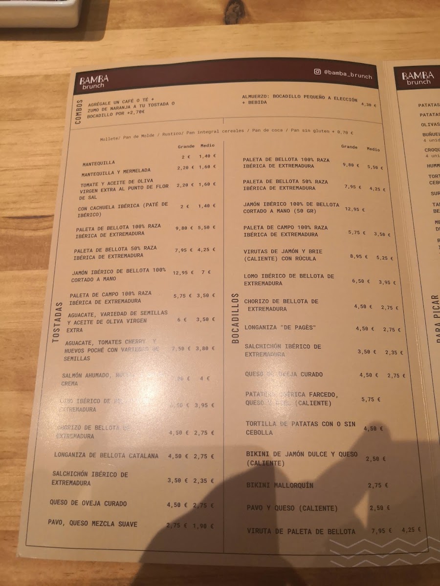 Bamba Brunch Menu 10