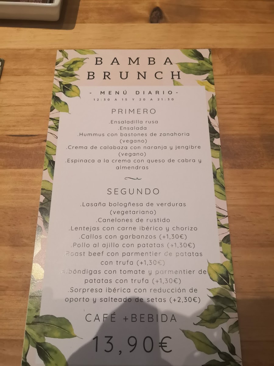 Bamba Brunch Menu 5