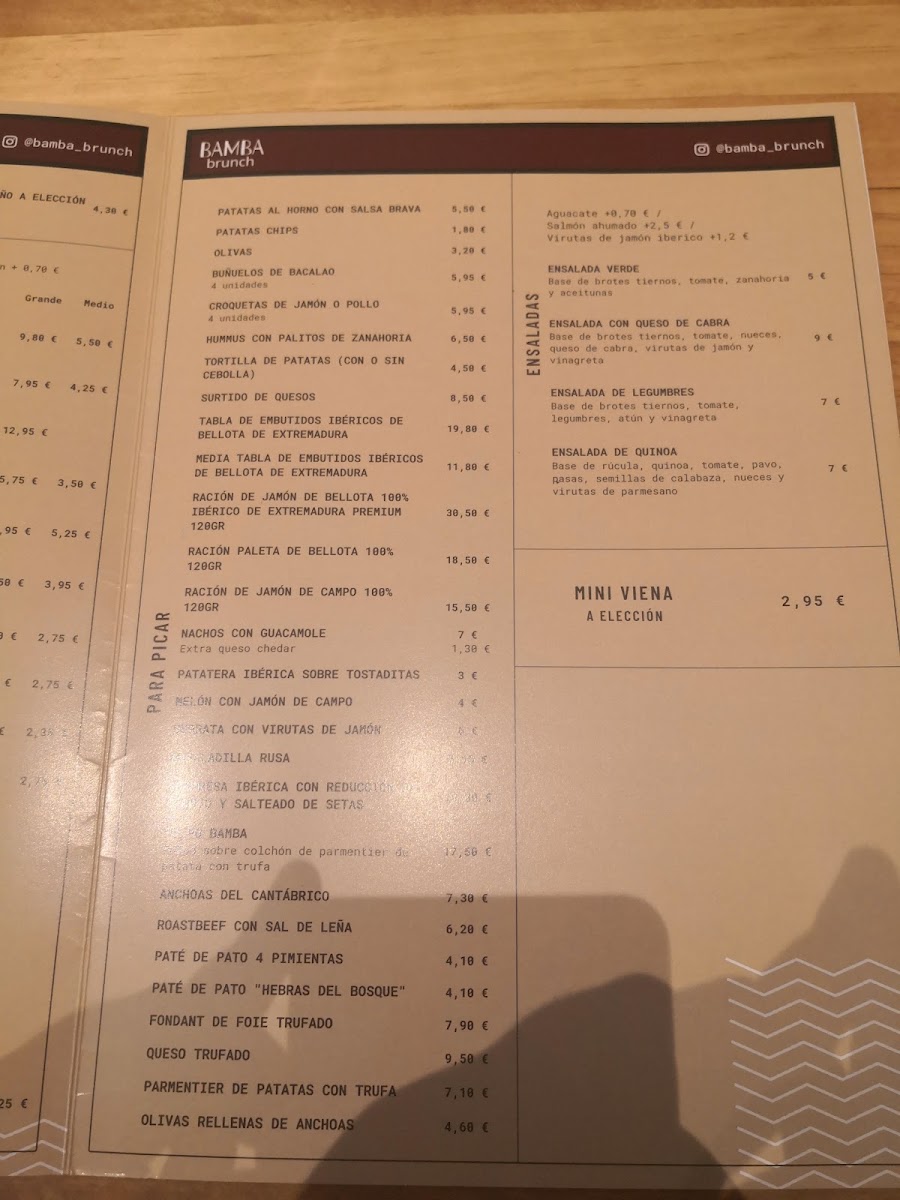 Bamba Brunch Menu 9
