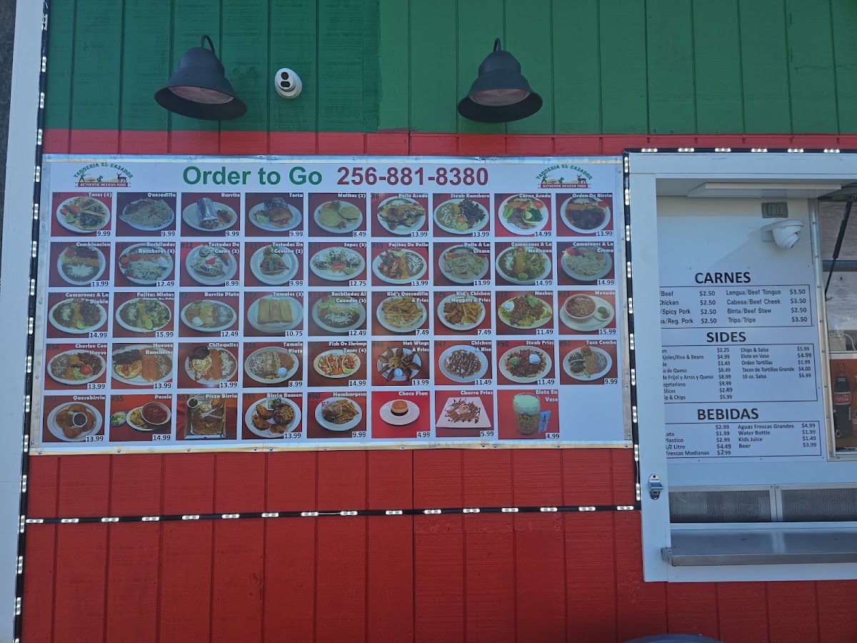 Taqueria El Cazador Menu 2