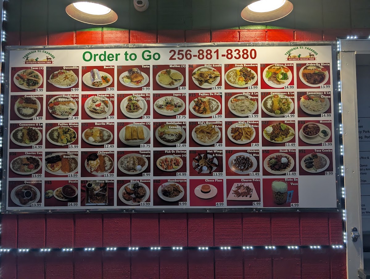 Taqueria El Cazador Menu 4
