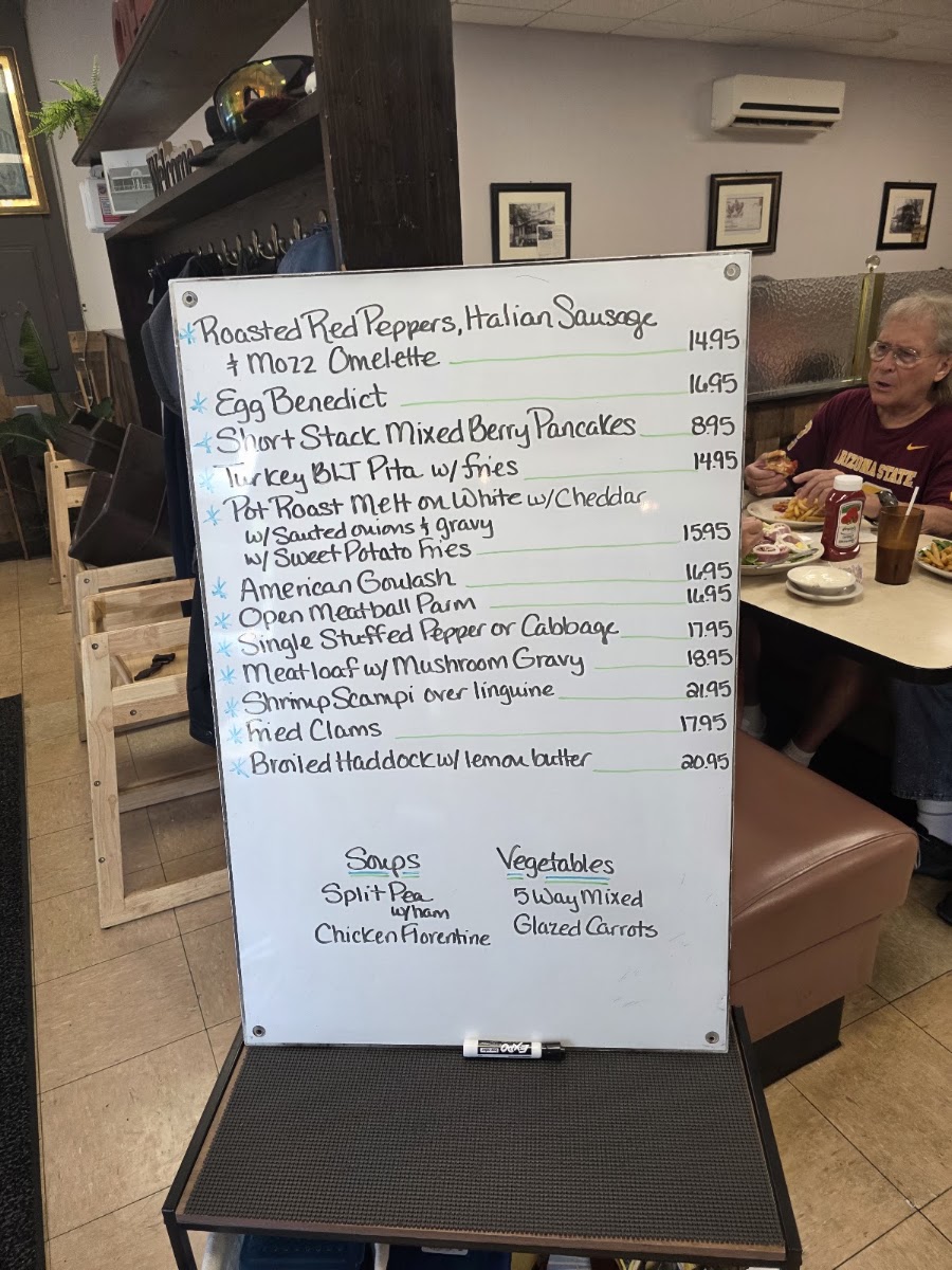 Burnt Hills Cafe Menu 2