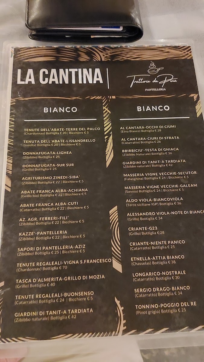 Trattoria da Pina Menu 4