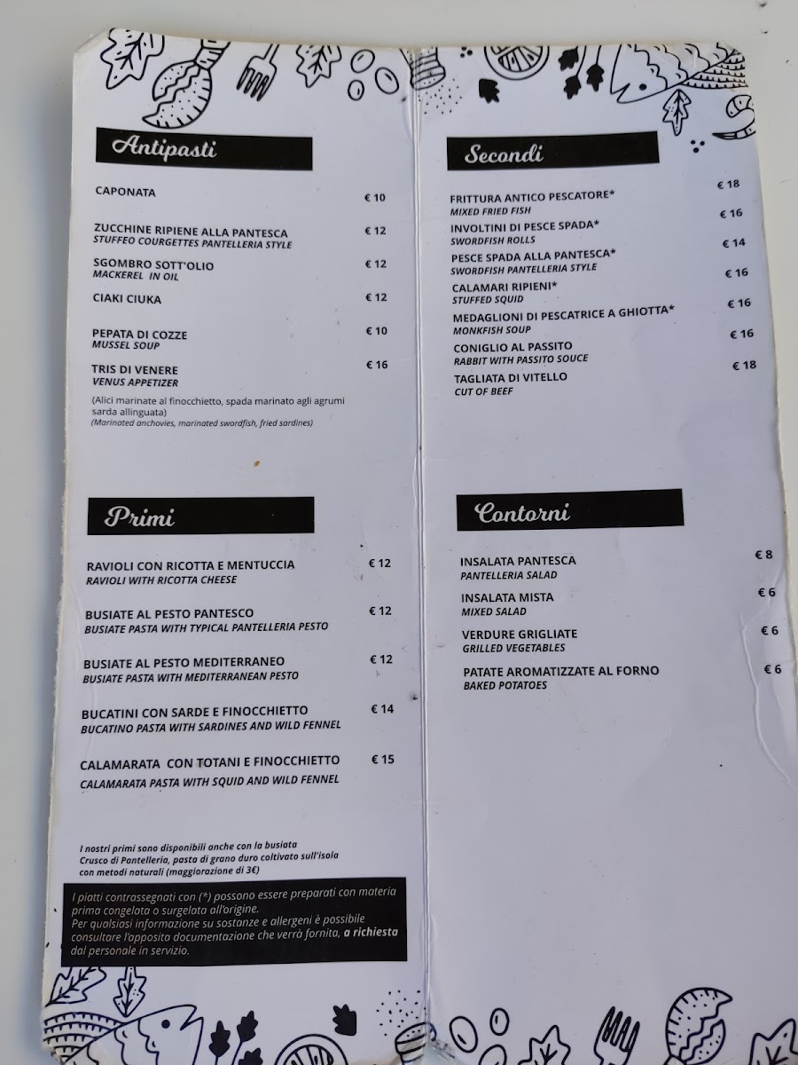 Trattoria da Pina Menu 8