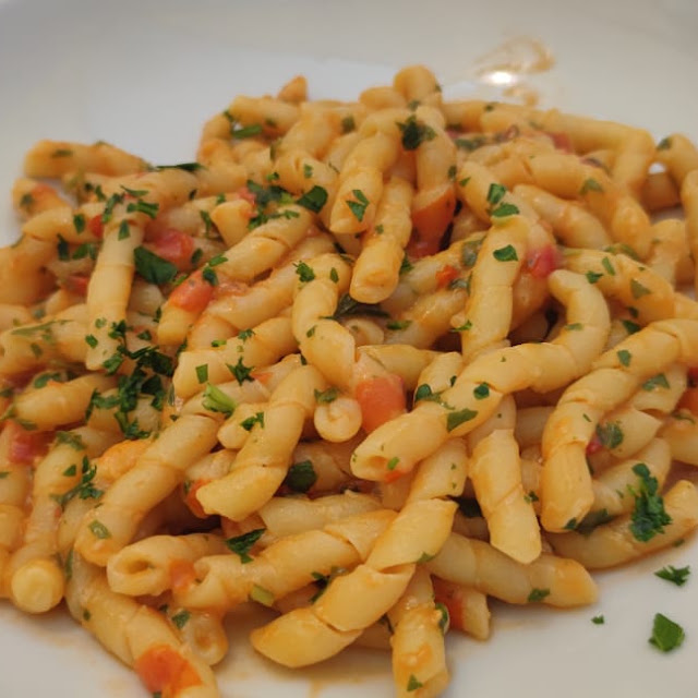 Trofie Pasta With Tomato Sauce