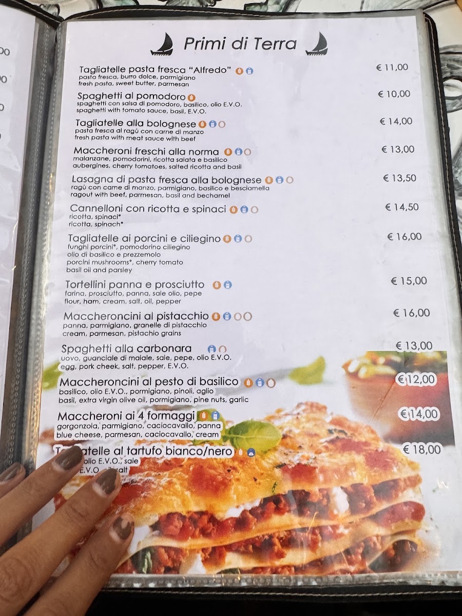 Ristorante La Grotta di Ulisse Menu 1
