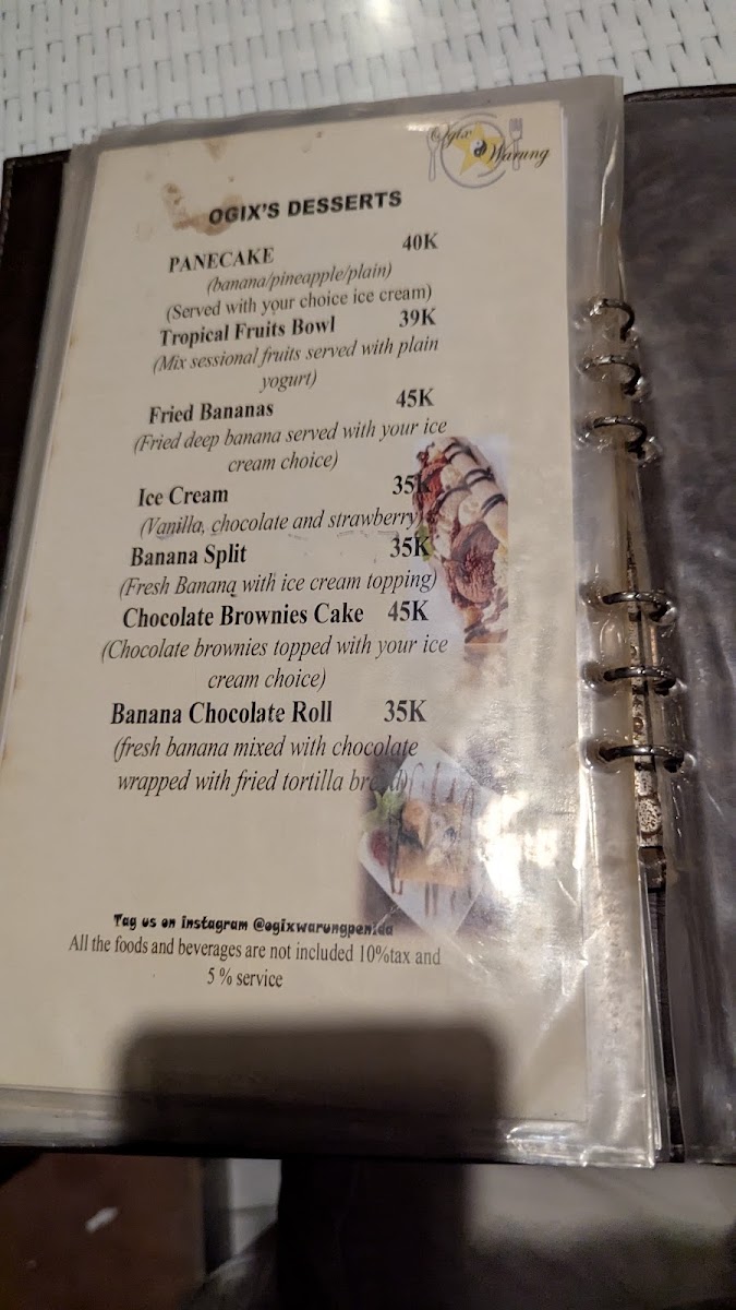 Ogix Warung Menu 8