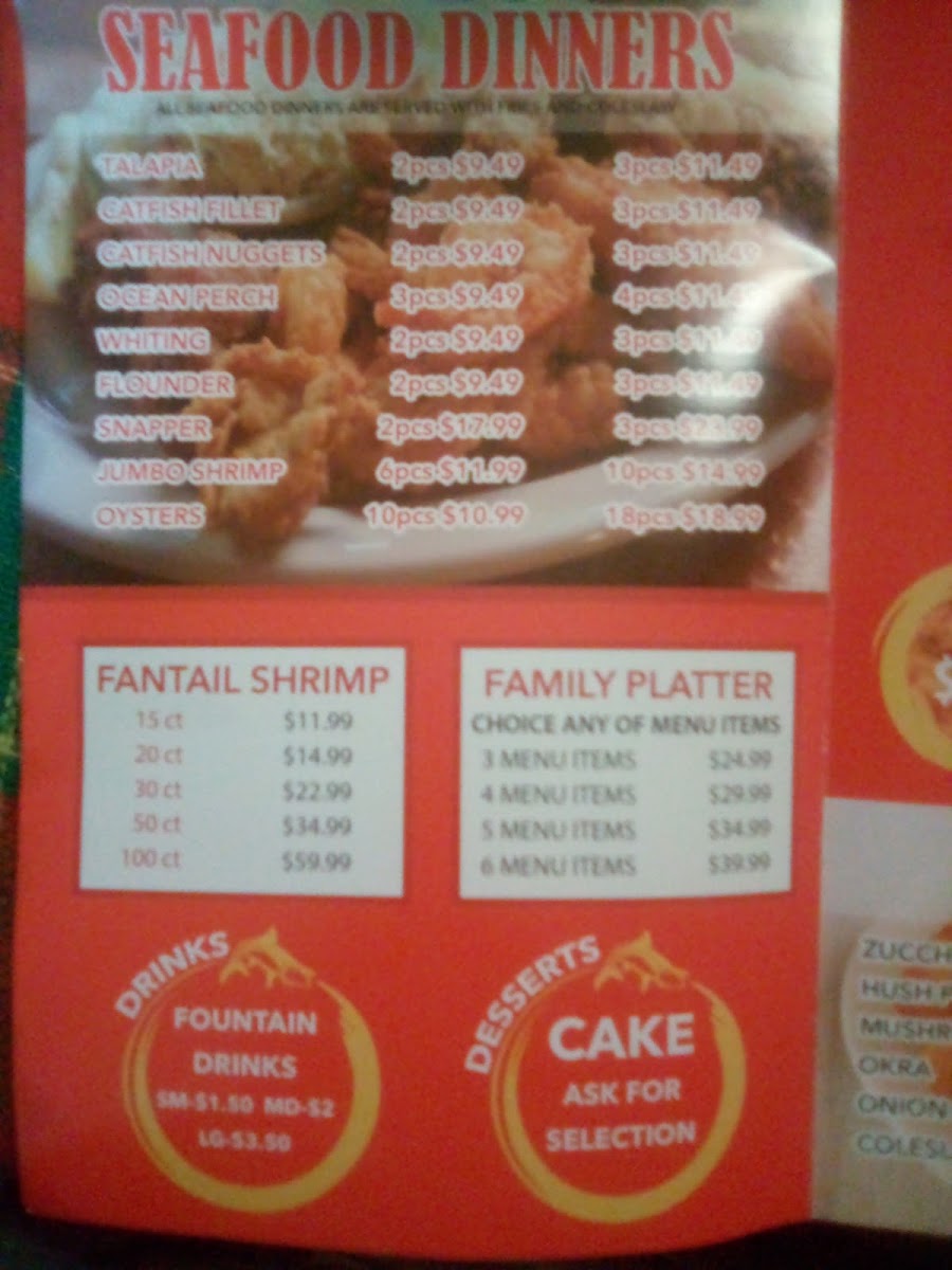 Snappers Seafood & Chicken Menu 6