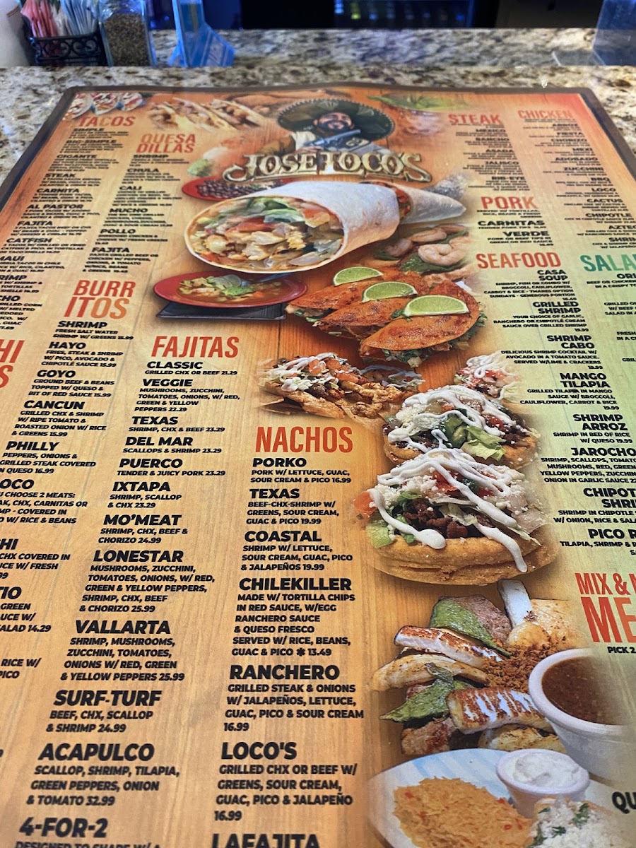 Jose Locos | Mexican Menu 9