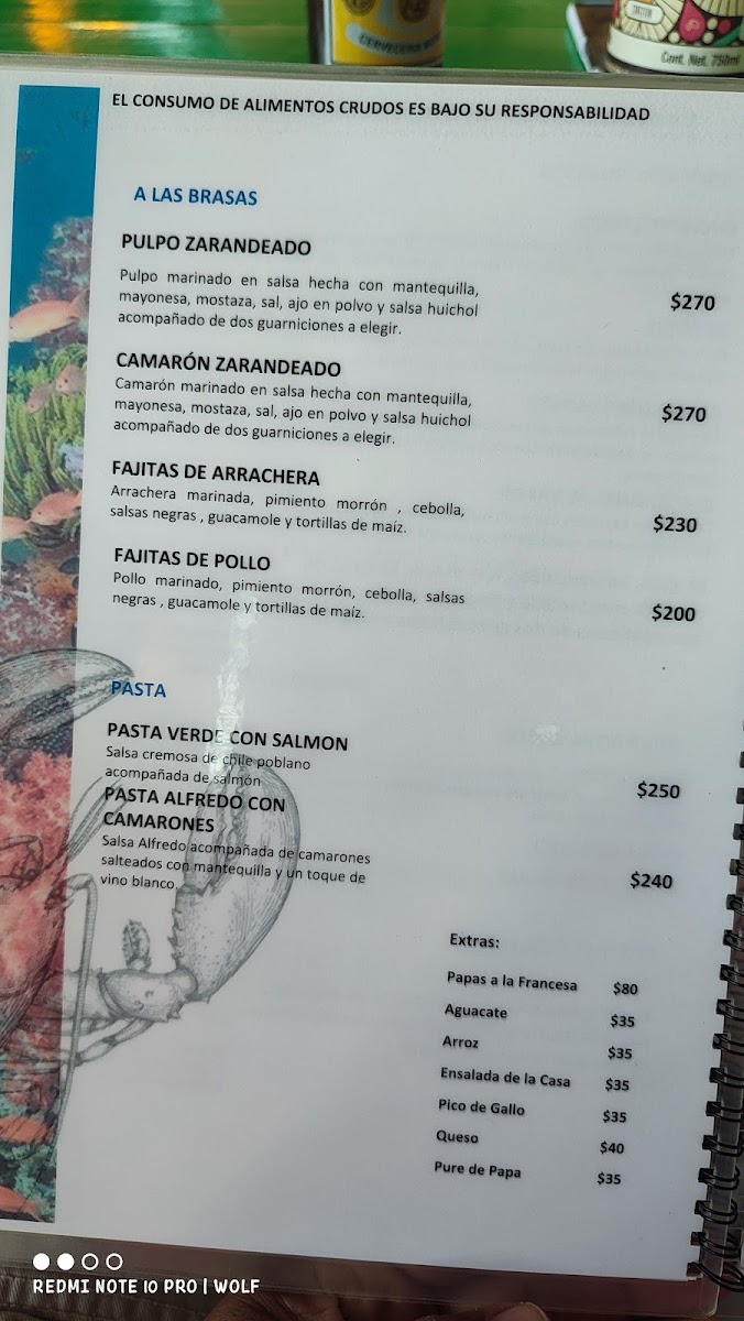 Mariscos El Viril Menu 6