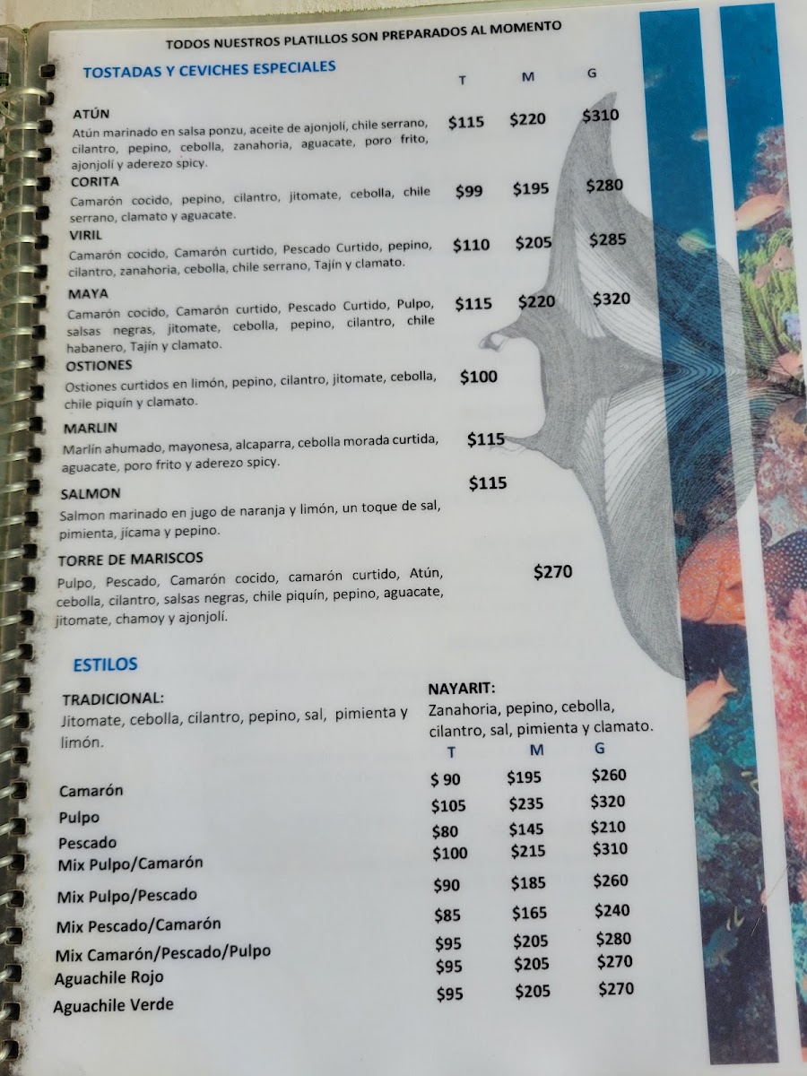 Mariscos El Viril Menu 7