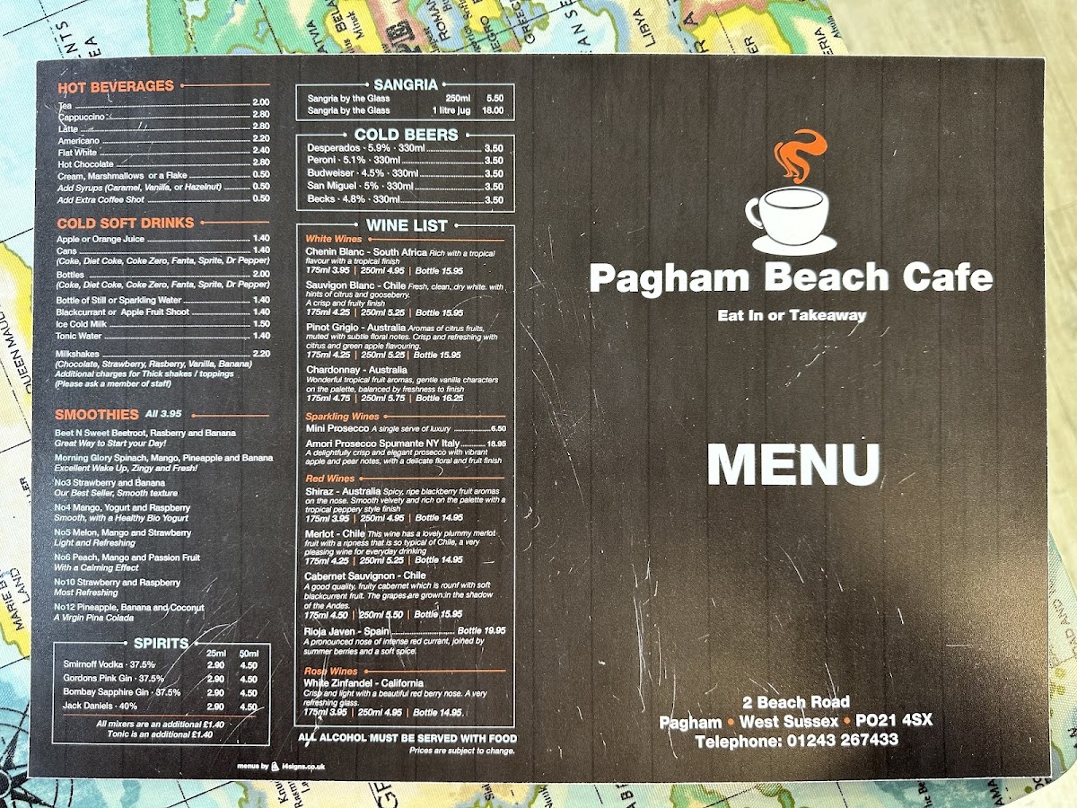 Pagham Beach Cafe Menu 7