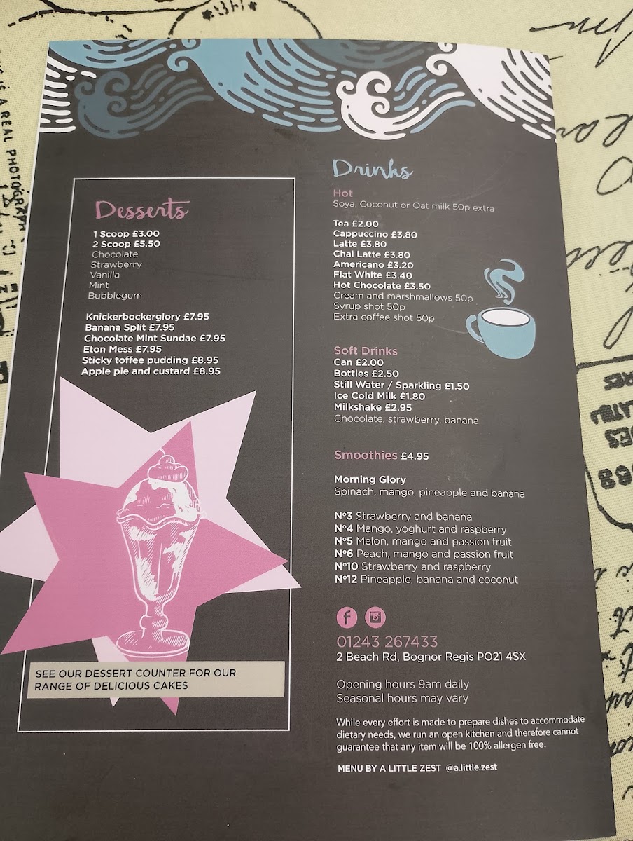Pagham Beach Cafe Menu 8