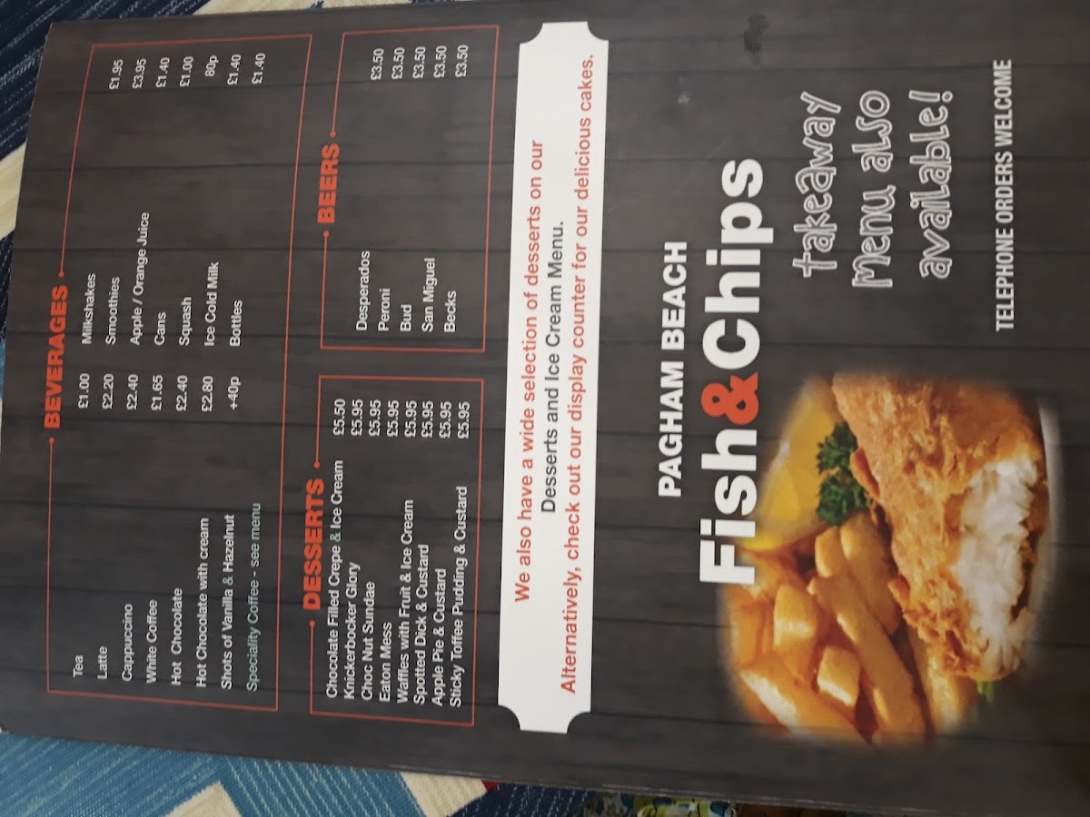 Pagham Beach Cafe Menu 9
