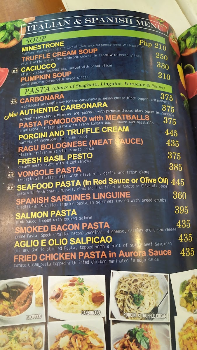 Toni & Sergio Menu 2