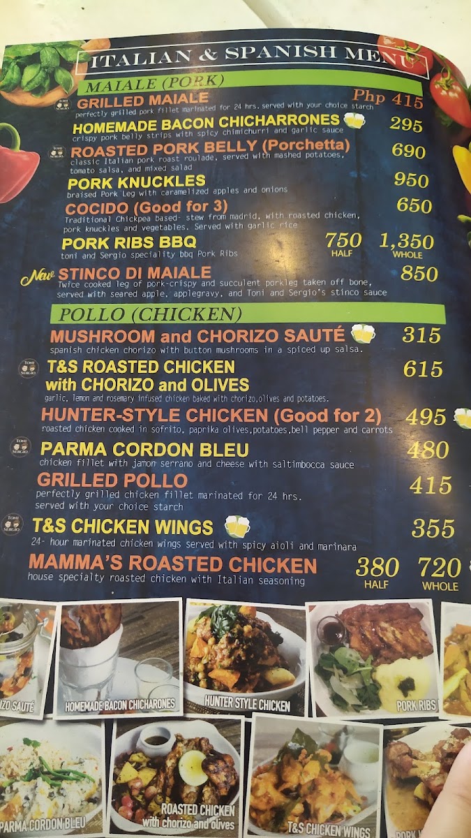 Toni & Sergio Menu 9