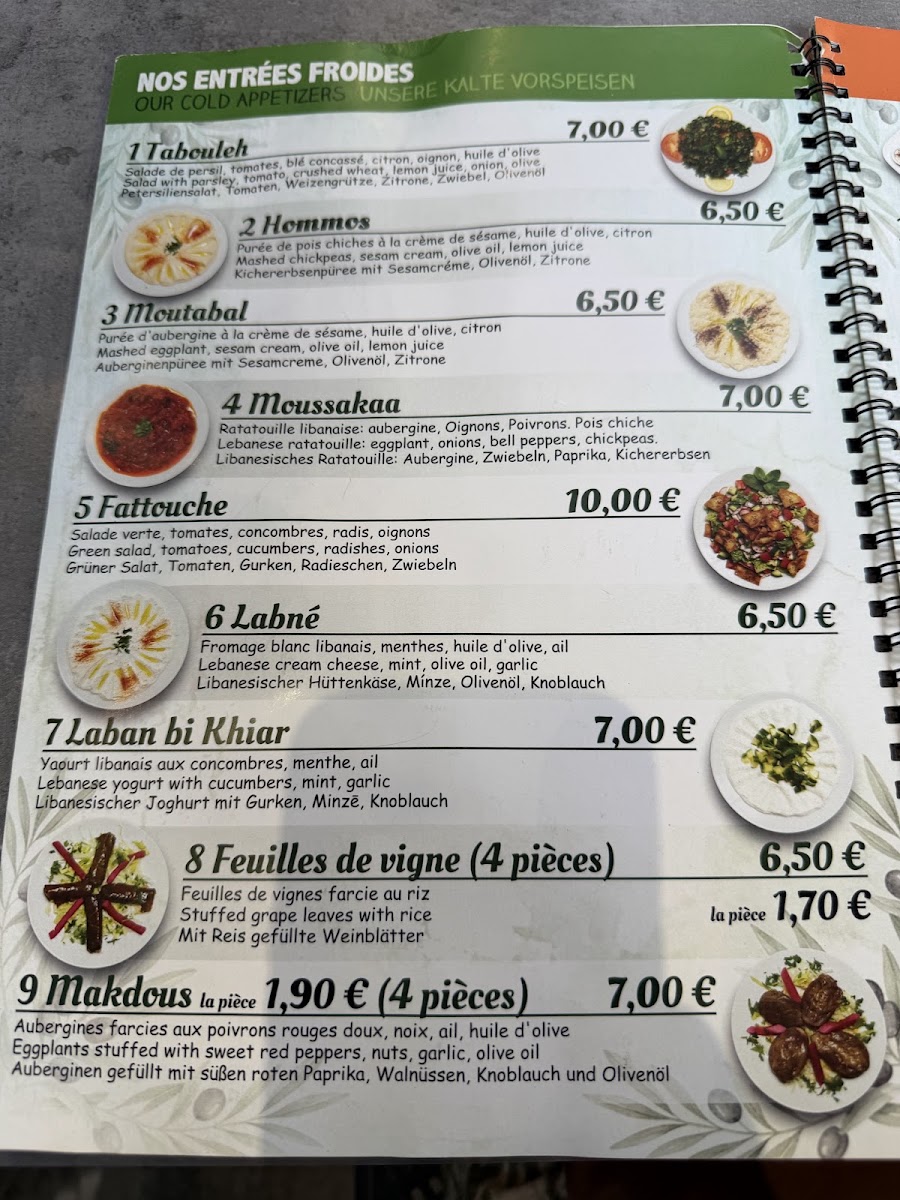 Falafilo Menu 1