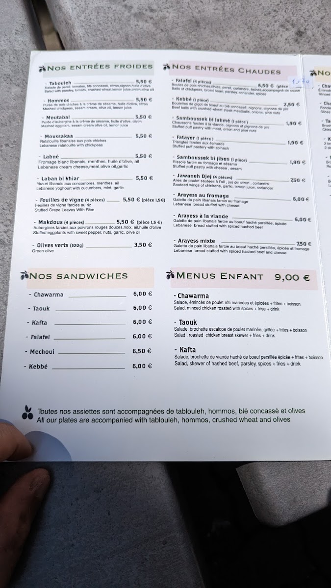 Falafilo Menu 10