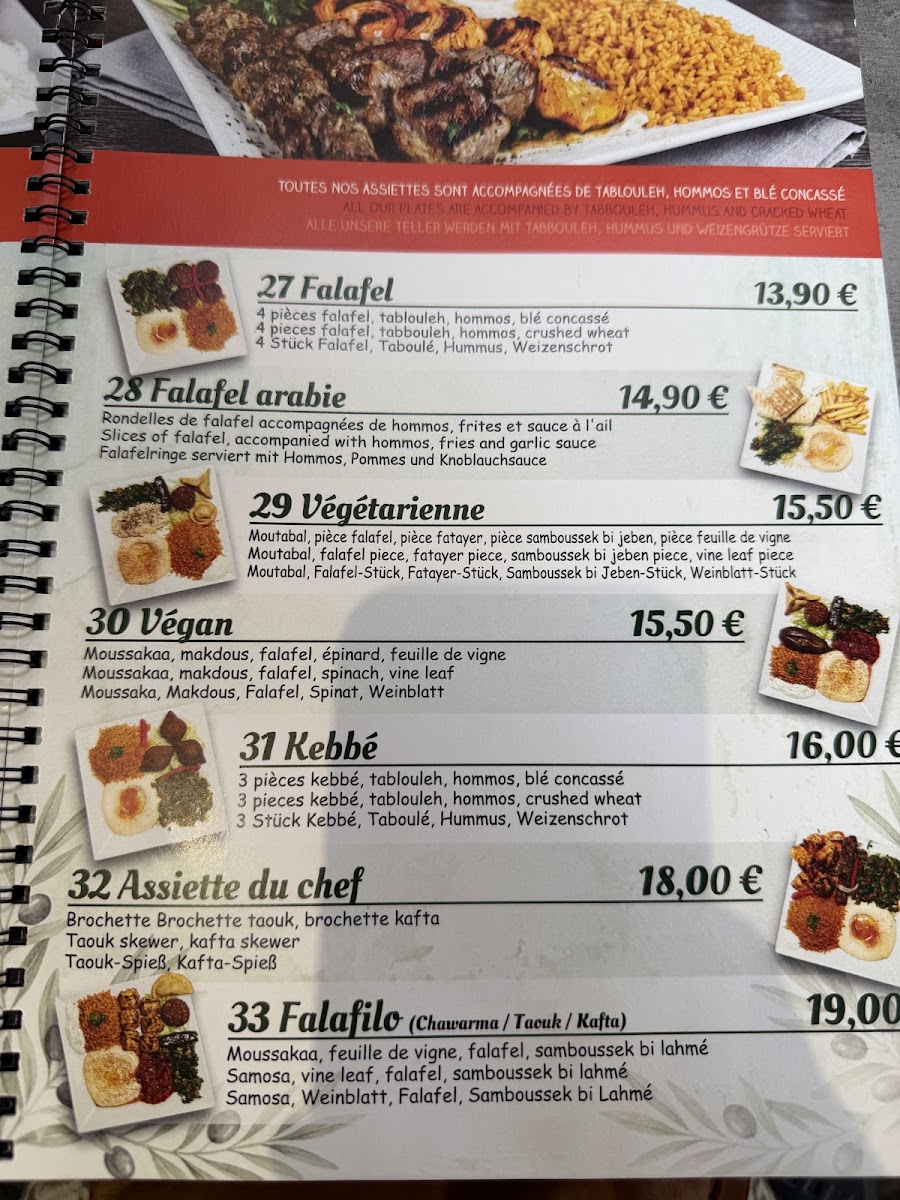 Falafilo Menu 2