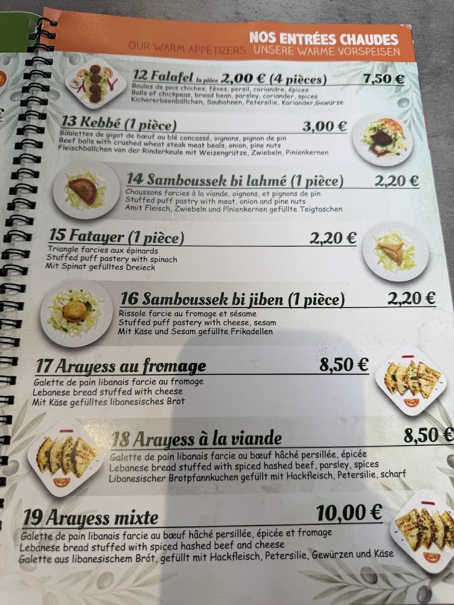 Falafilo Menu 3