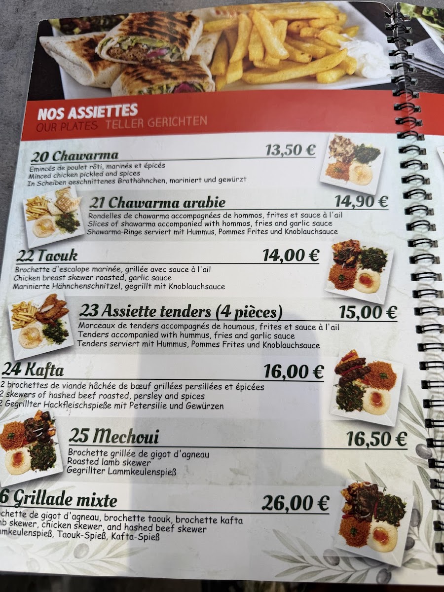 Falafilo Menu 4