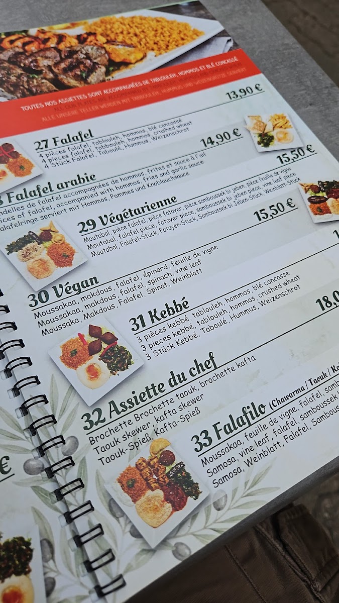 Falafilo Menu 5