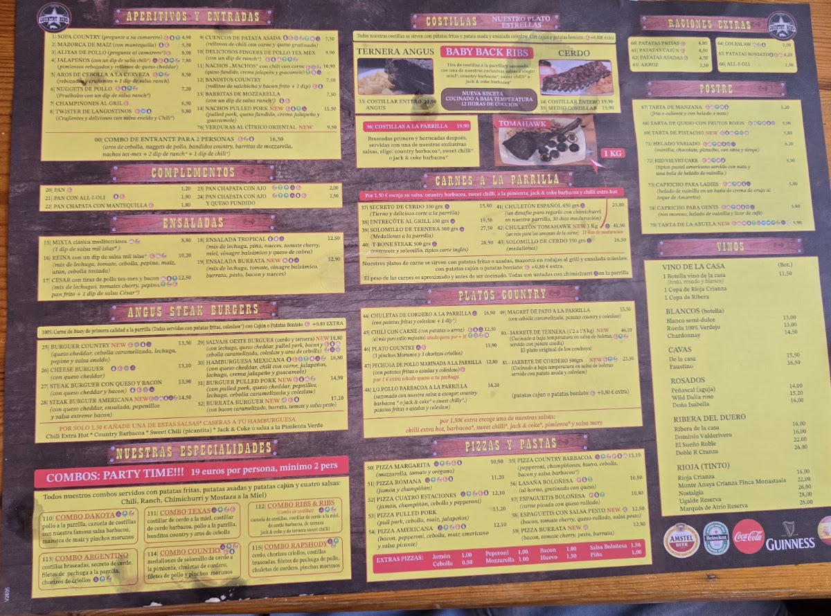 Country ribs albir Menu 1