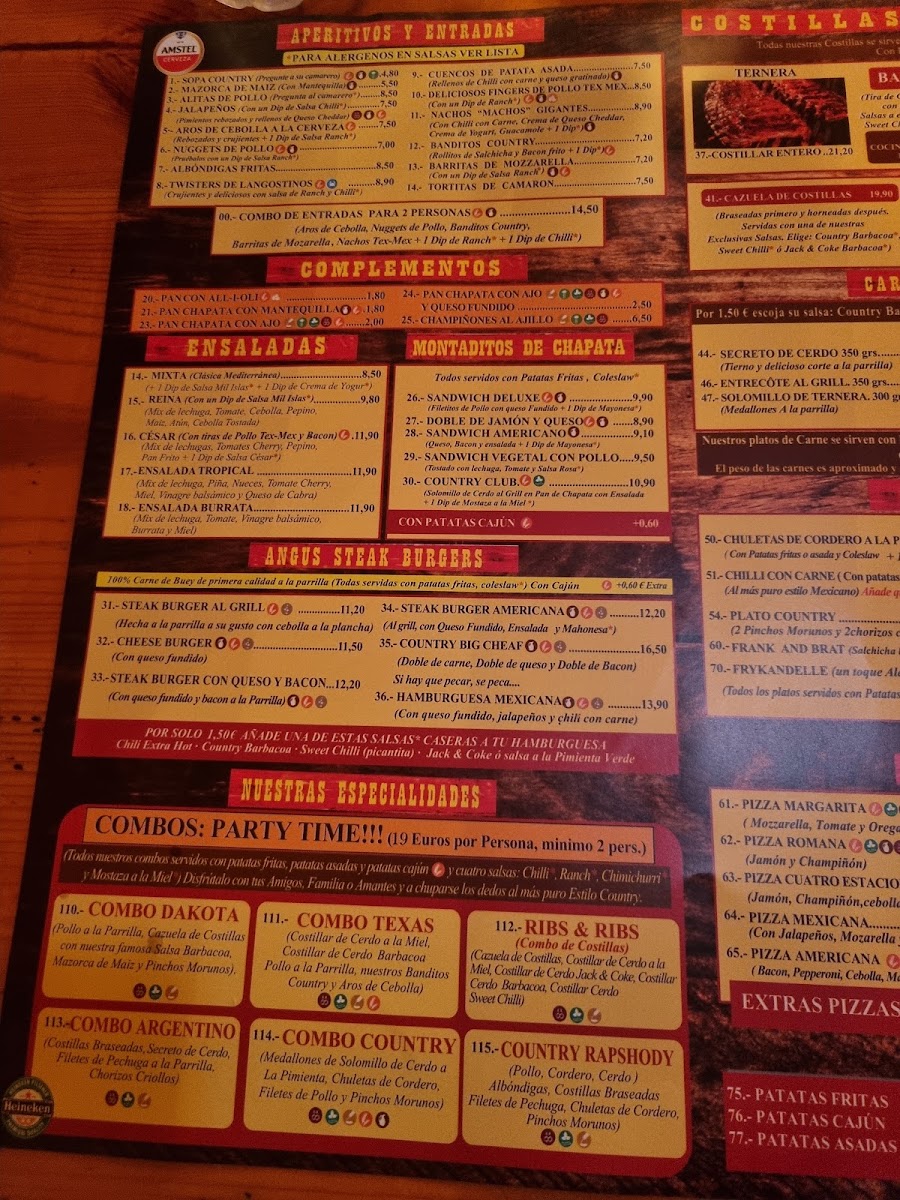 Country ribs albir Menu 10