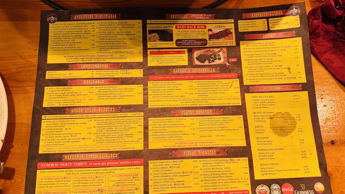 Country ribs albir Menu 2
