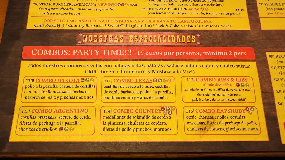 Country ribs albir Menu 3