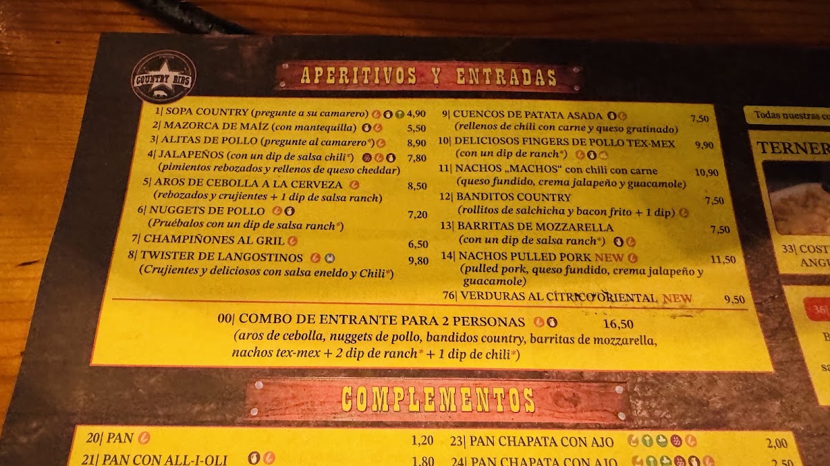 Country ribs albir Menu 6