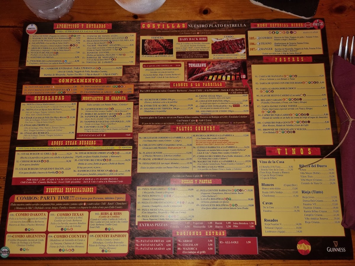 Country ribs albir Menu 7