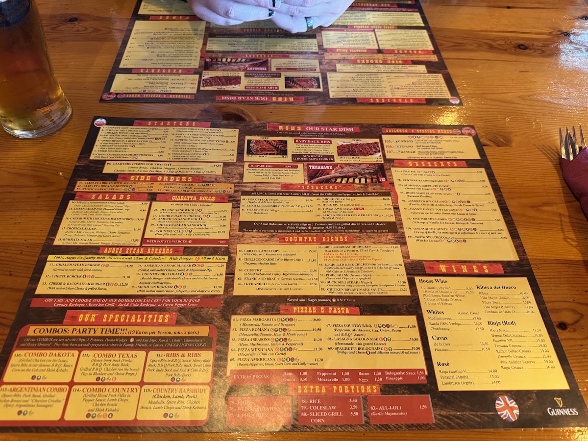 Country ribs albir Menu 8