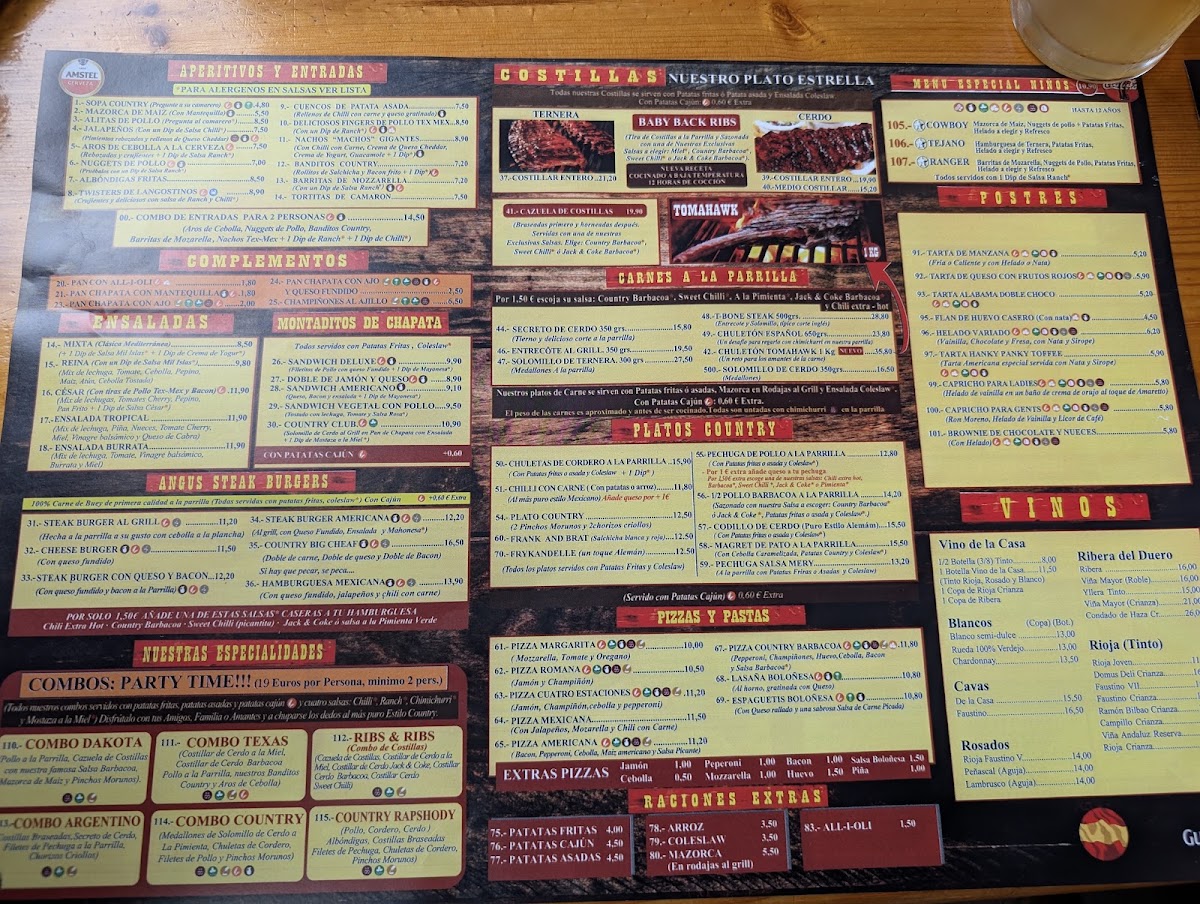 Country ribs albir Menu 9