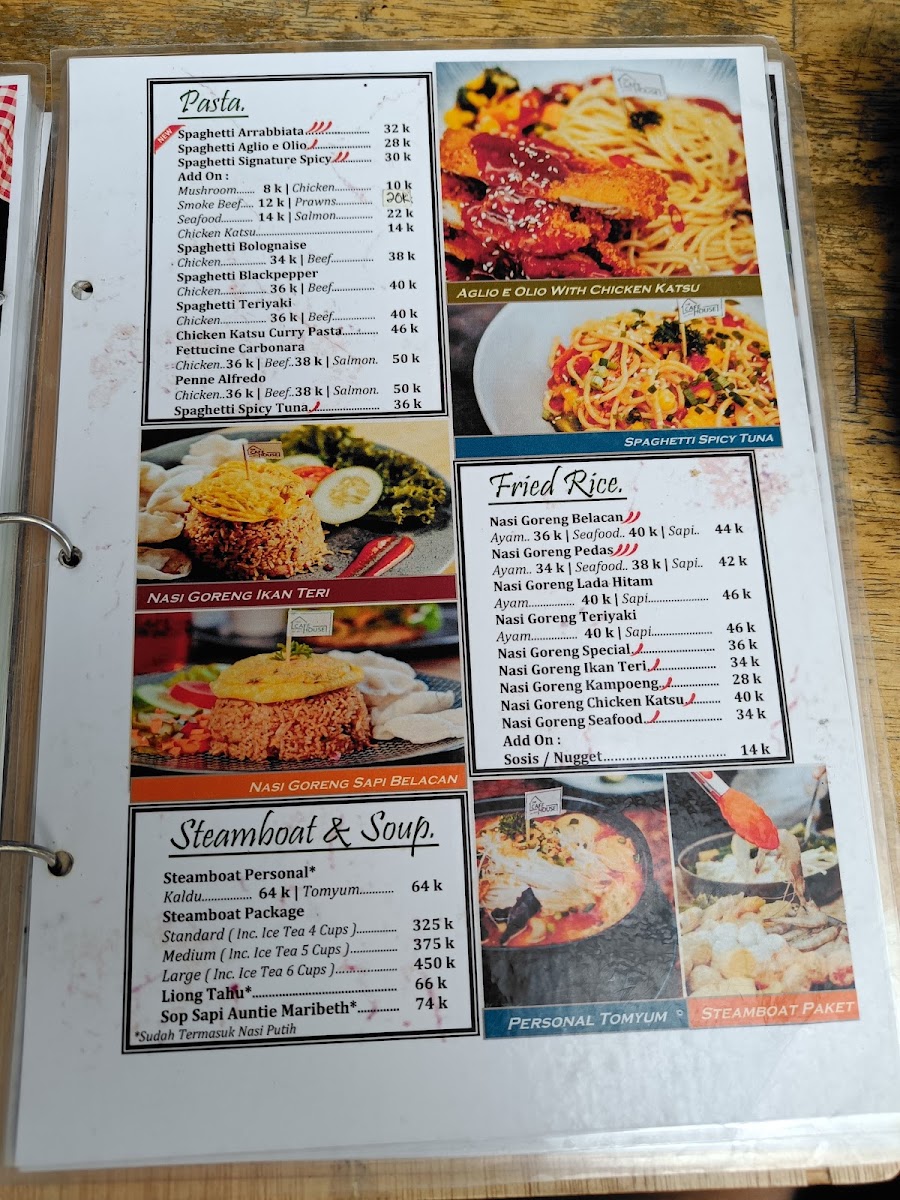 The Cafe House Menu 4