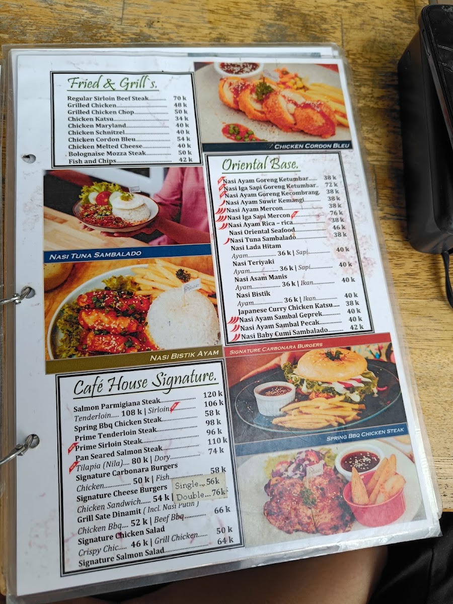 The Cafe House Menu 5
