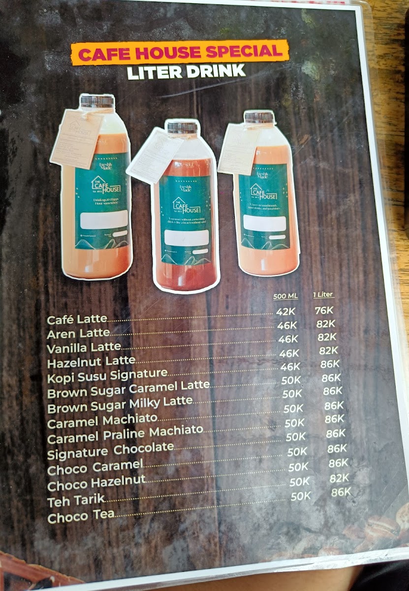 The Cafe House Menu 7