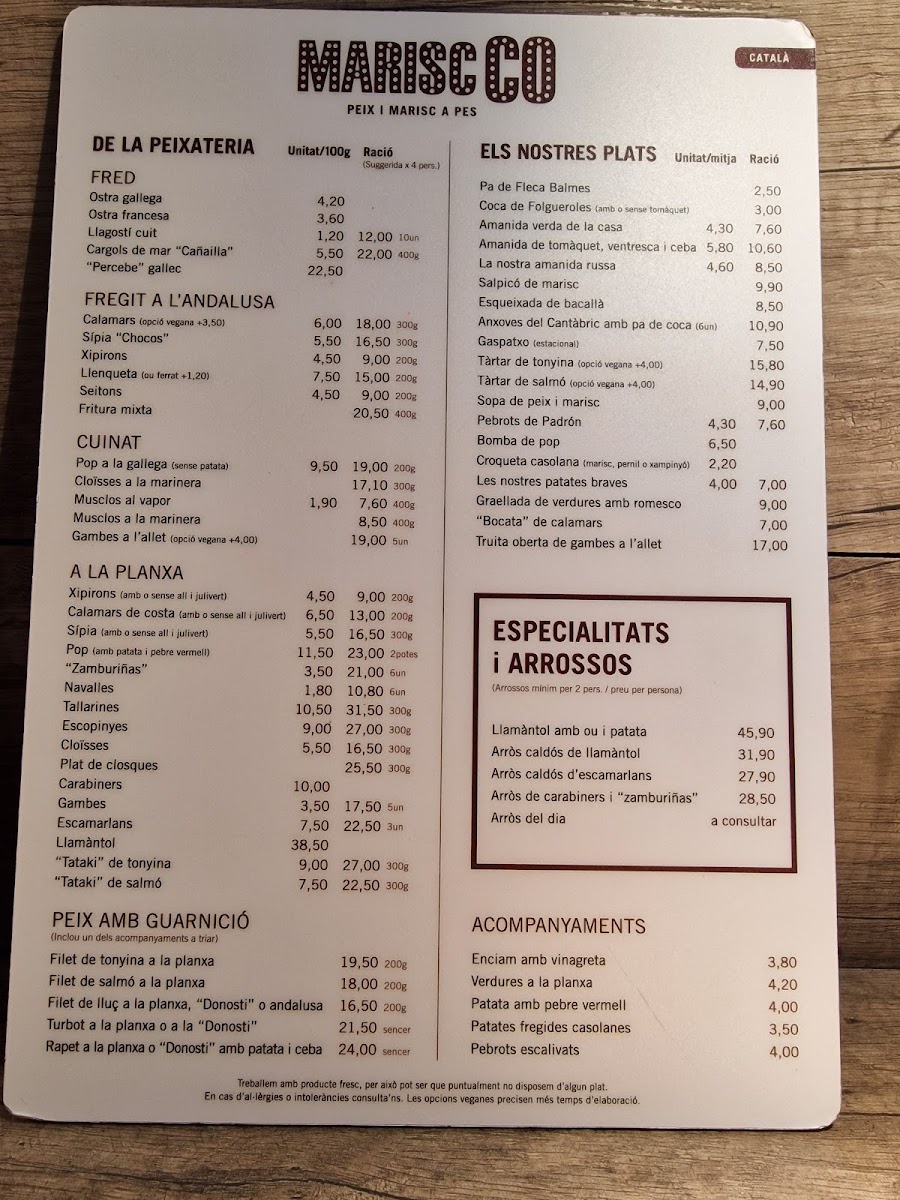 MariscCo Menu 10