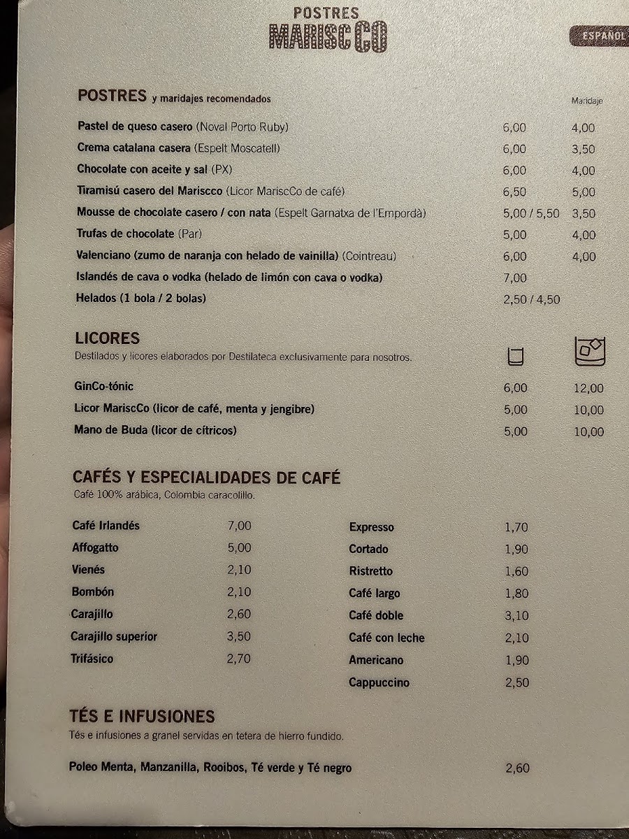 MariscCo Menu 9