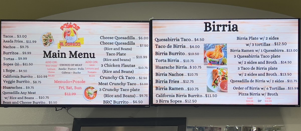 Pollos El Dorado Menu 5