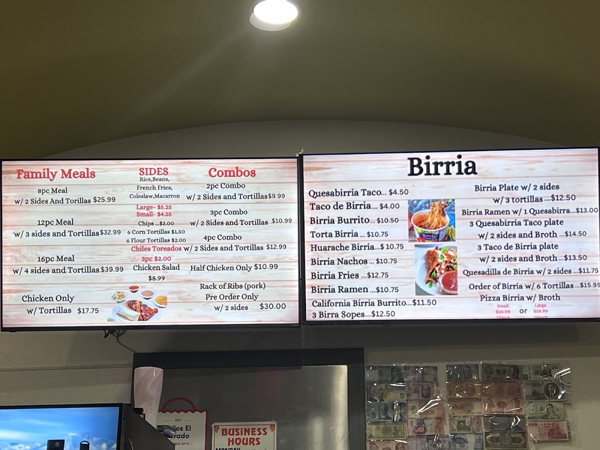Pollos El Dorado Menu 6