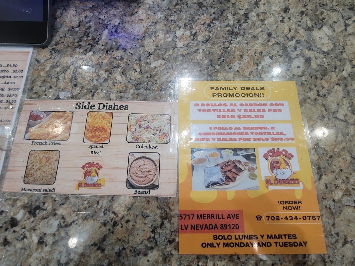 Pollos El Dorado Menu 8