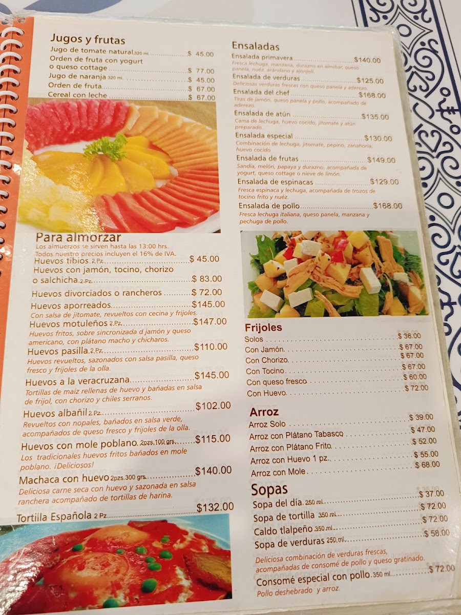La Casa De los Bisquets Menu 1