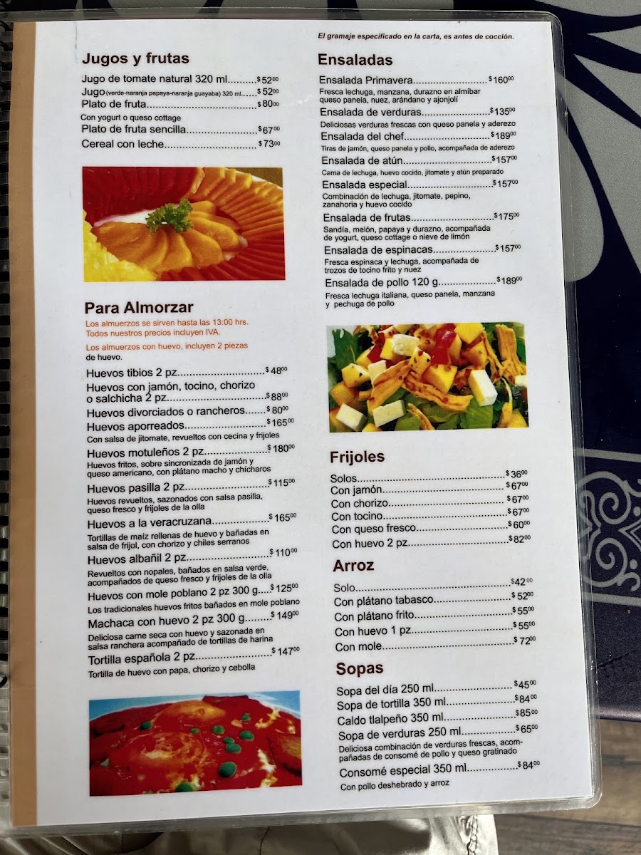 La Casa De los Bisquets Menu 6