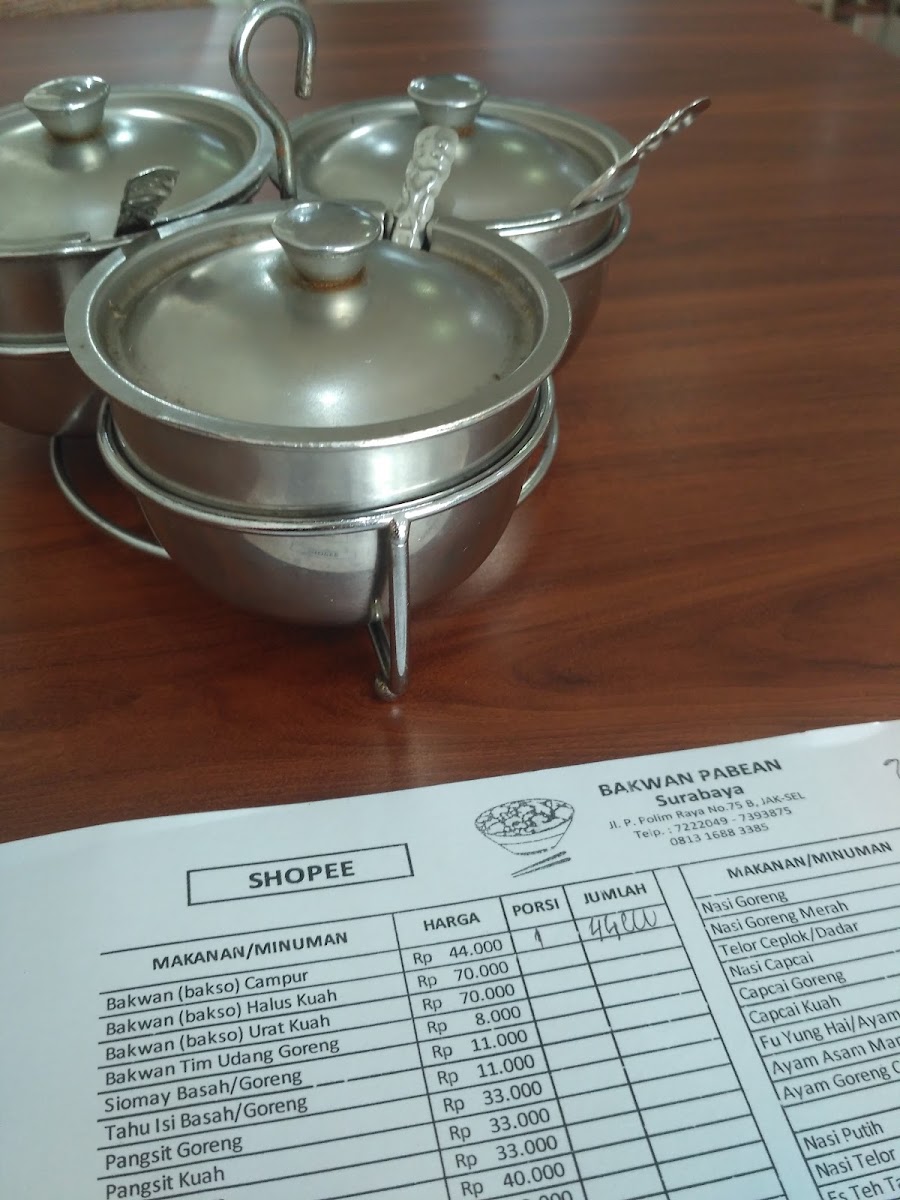 Bakwan Pabean Menu 10