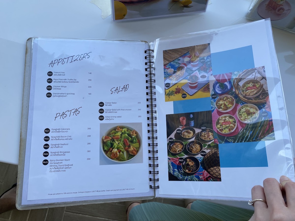 Papa Beach Pattaya Menu 4