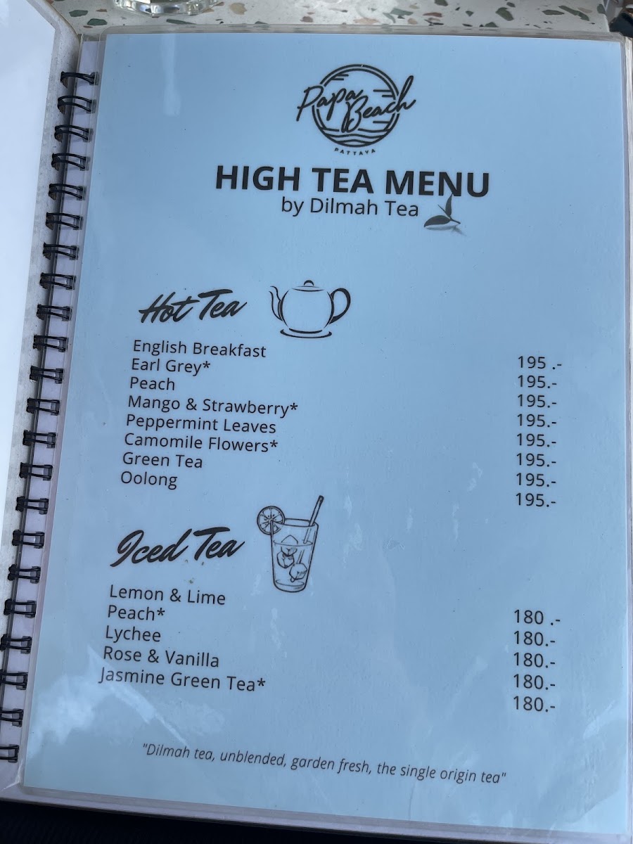 Papa Beach Pattaya Menu 7