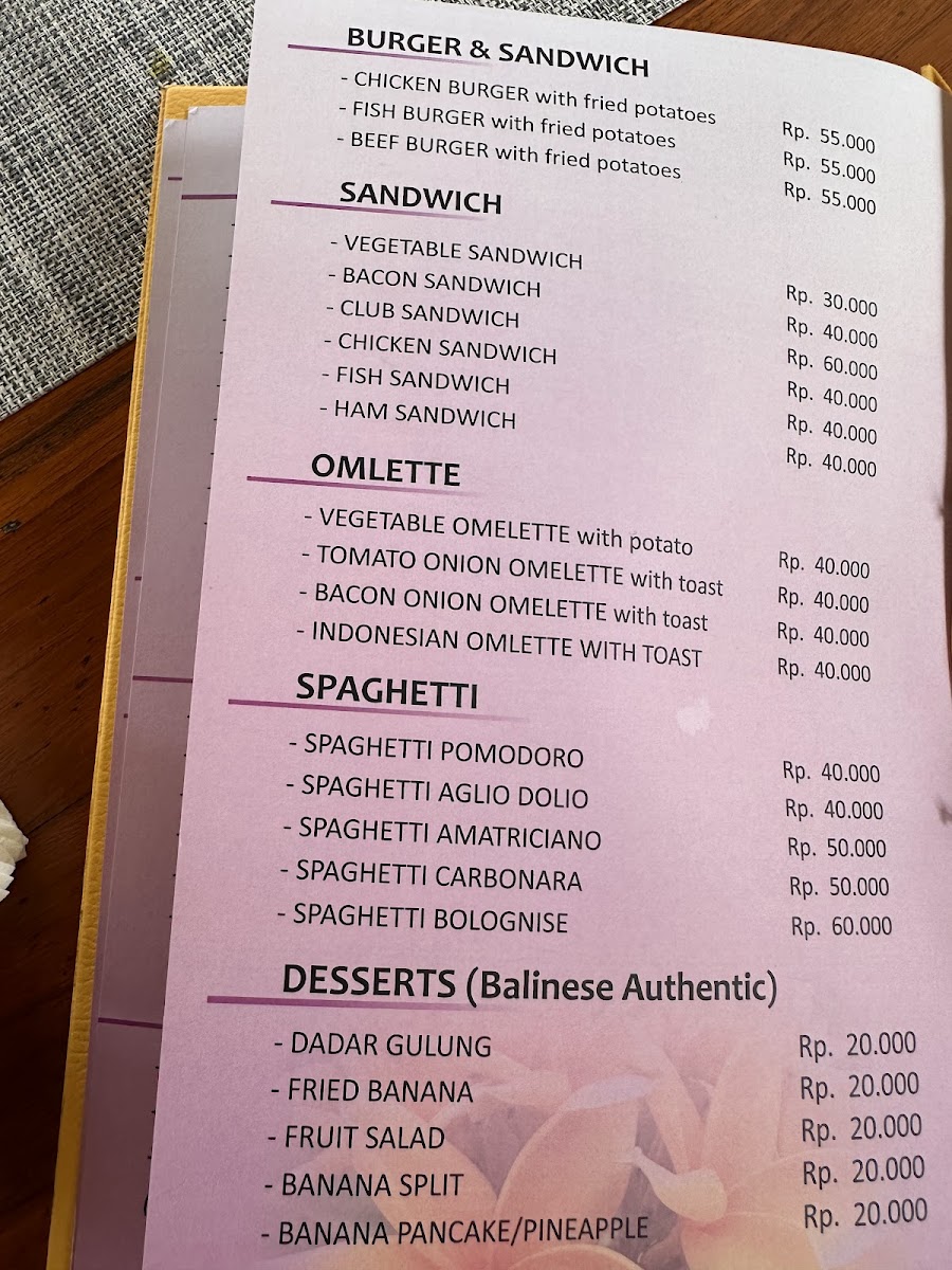 Warung Ole Menu 10