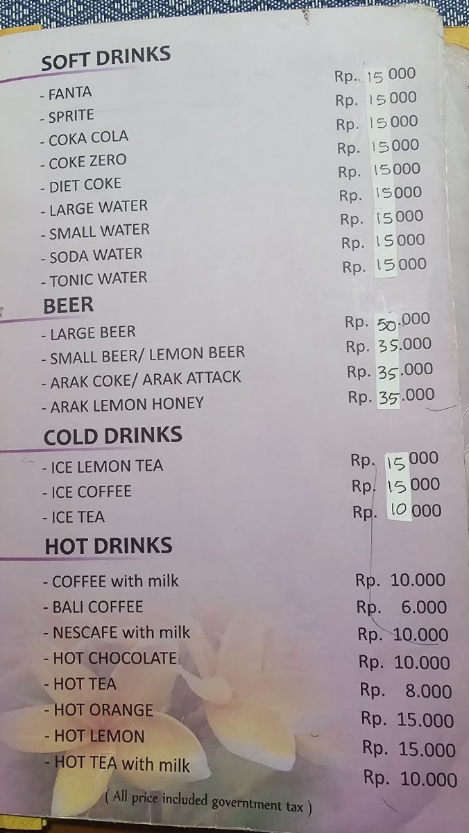 Warung Ole Menu 2