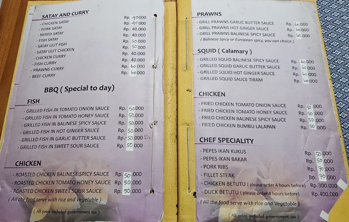 Warung Ole Menu 3